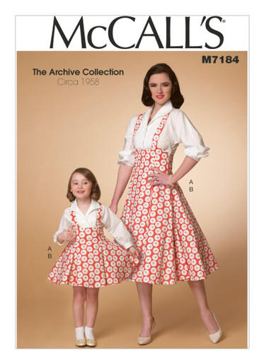 M7184 | Misses'/Children's/Girls' Matching Top and Jumper | McCall's ...