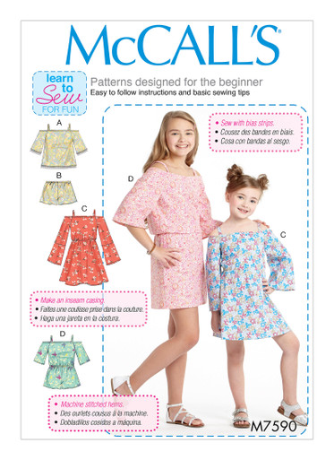 mccall's off the shoulder dress pattern Gingham Off the Shoulder Dress