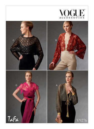 Mccall's Robe Pattern V9276 | Misses' Shrugs and Capelet | Vogue Patterns