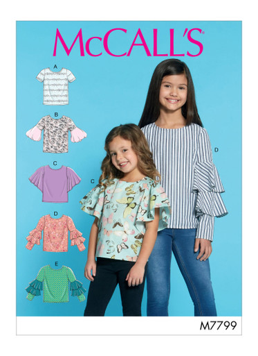 Children's/girls' Tops, Dresses and Leggings Mccall's Very Easy Sewing  Pattern M7709 -  Canada