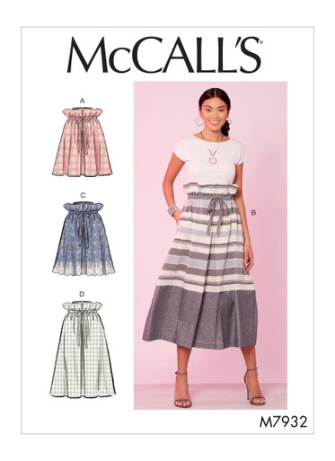 M7932 (PDF) | Misses' Skirts | McCall's Patterns