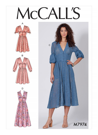 M7974 (PDF) | Misses' Dresses | McCall's Patterns