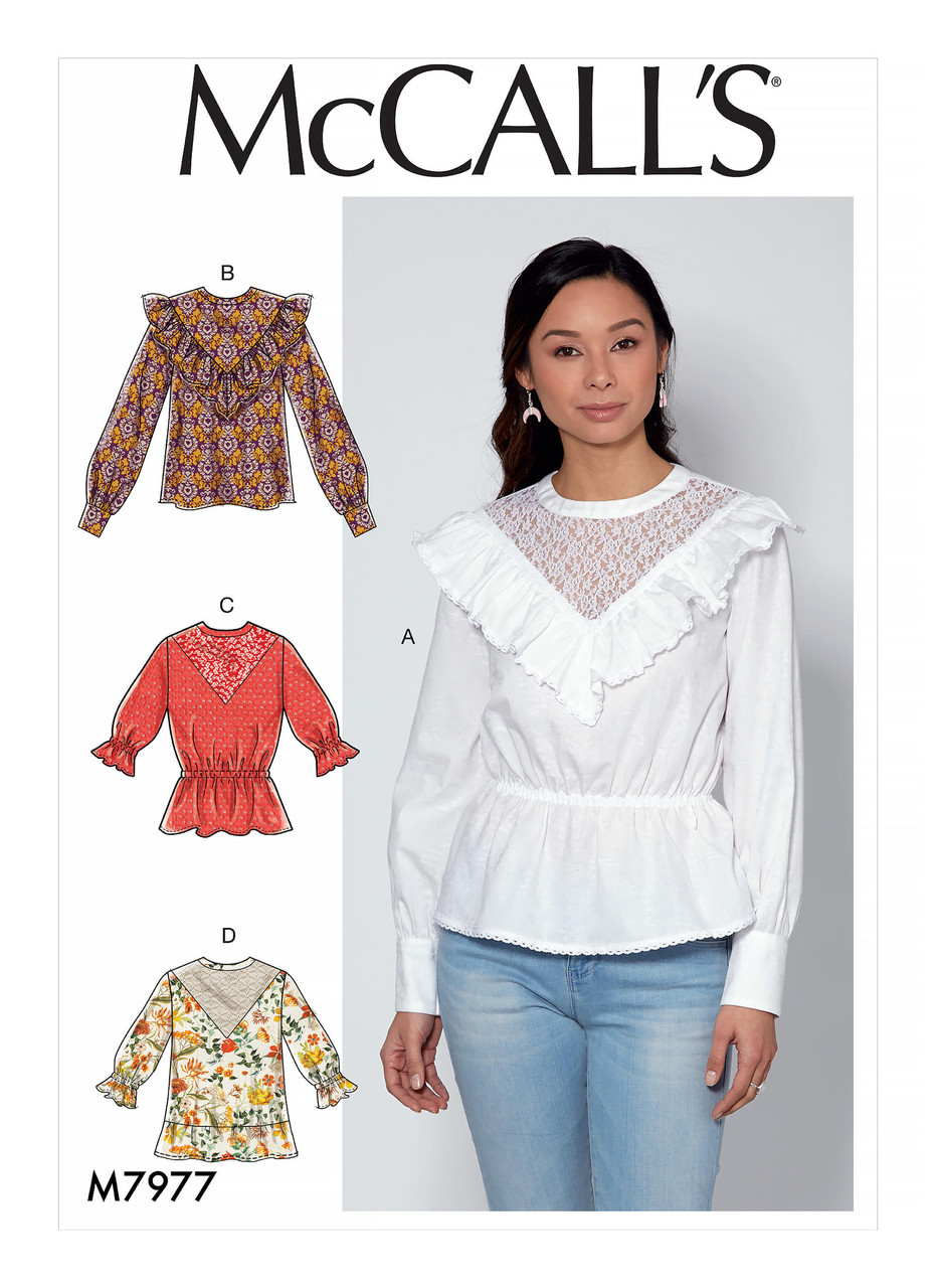 McCall's M7977 (Digital) | Misses' Tops | Front of Envelope