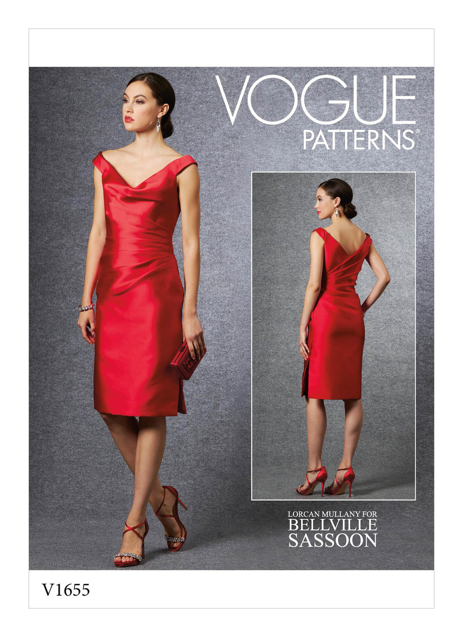 Vogue Patterns V1655 | Misses' Special Occasion Dress | Front of Envelope