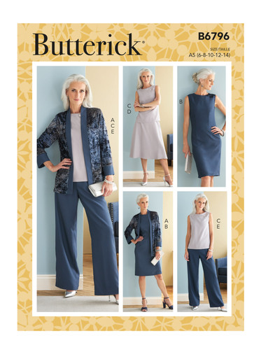 Butter様 Vintage Patterns: Butterick 6796 - Fabrics By Design