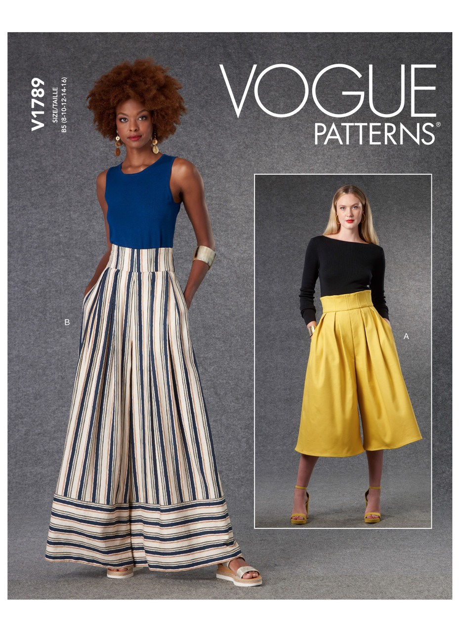 Vogue Patterns V1789 | Misses' Pants | Front of Envelope