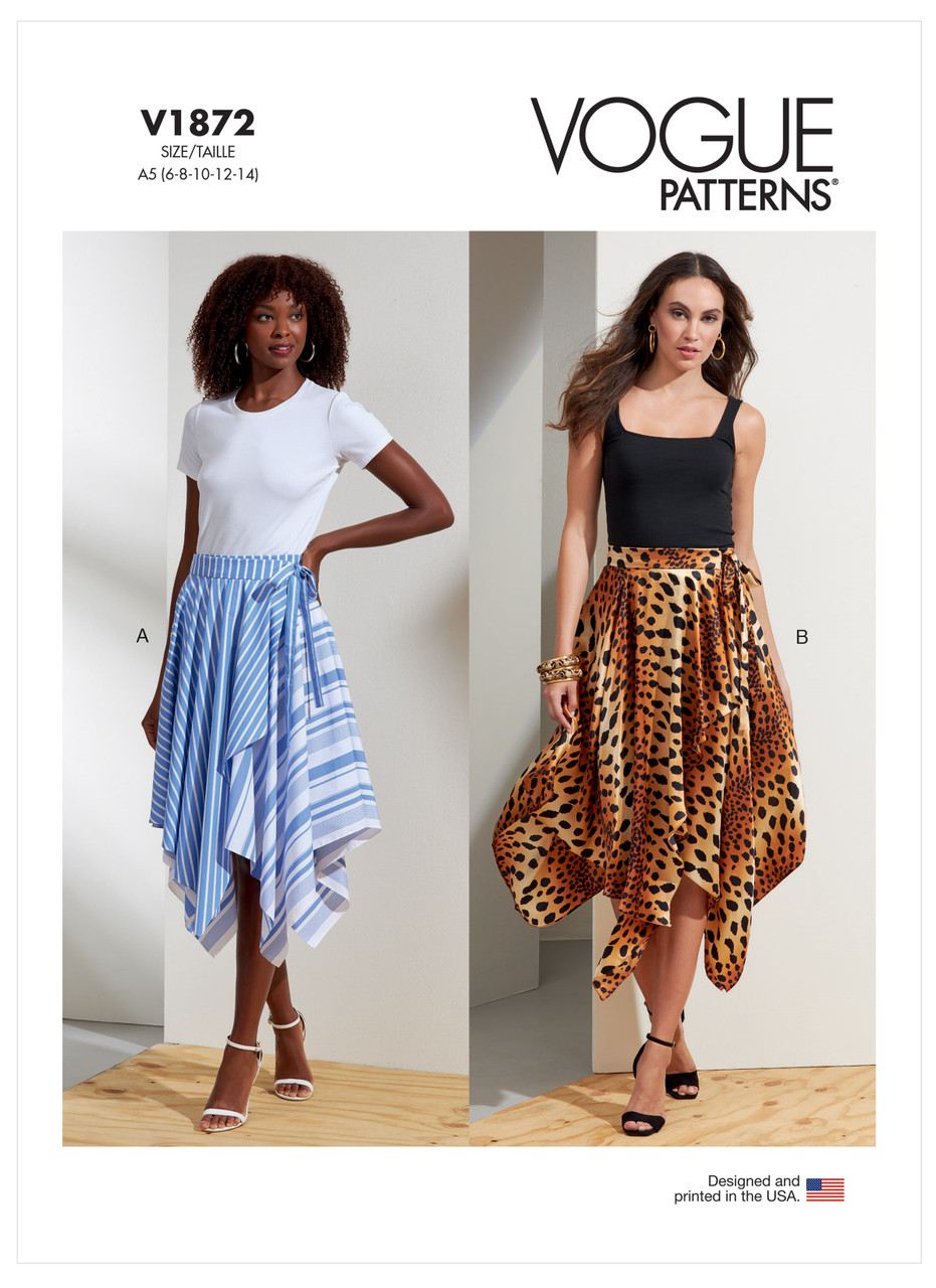 Vogue Patterns V1872 | Misses' Skirts | Front of Envelope