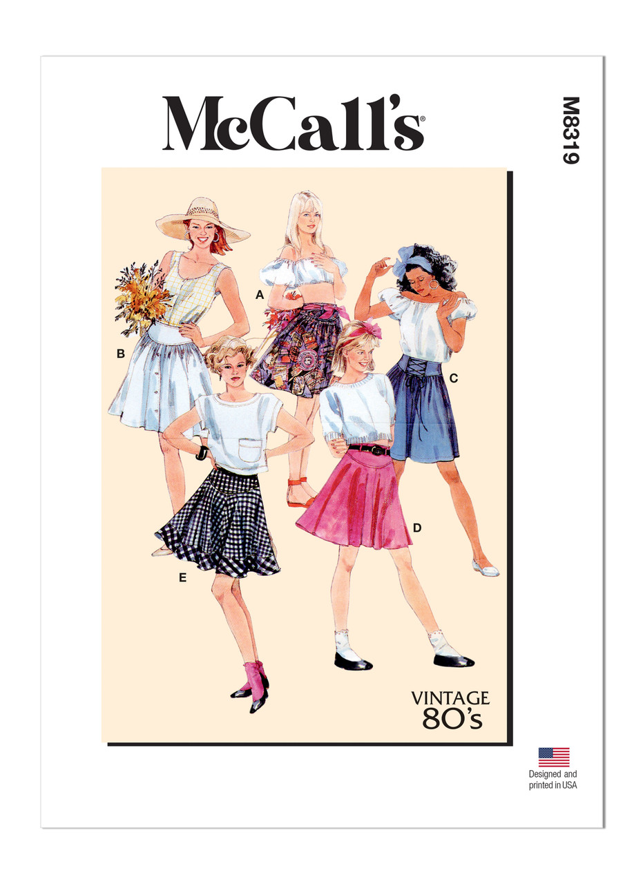 McCall's M8319 | Misses' Skirts | Front of Envelope