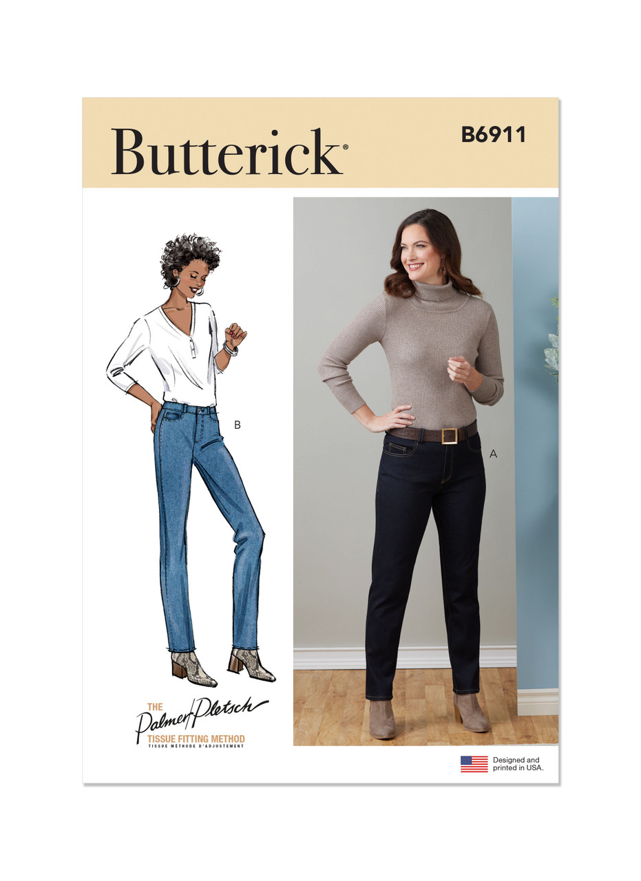 Butterick B6911 | Misses' Jeans by Palmer/Pletsch | Front of Envelope