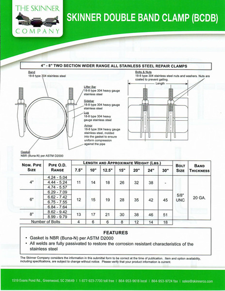 BCDB Double Band 24" Wide - 14 Bolts