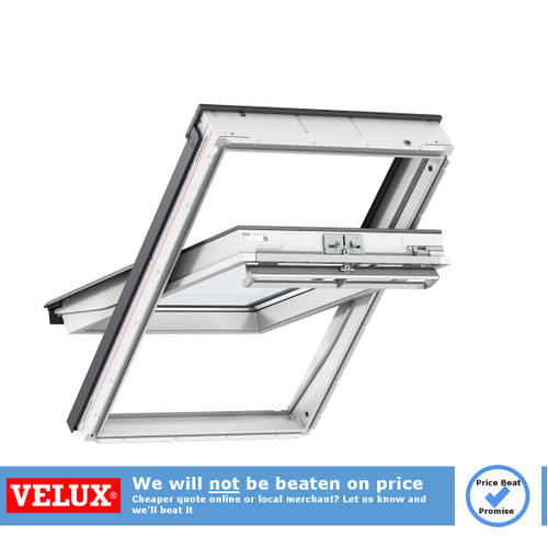 VELUX GGL White Painted Pine Centre Pivot Roof Window