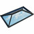 ATLAS Contemporary Roof Lantern, 100cm (W) x 200cm (L), White/White