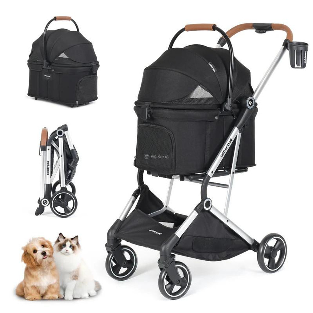  Beberoad 3-in-1 Pet Stroller & Travel System | T3 PRO | Suitable for Small Dogs & Cats  BRUK131-T3-PRO Pets Own Us