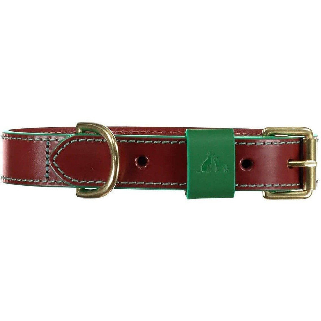 Baker & Bray Pimlico Dog Collar by Baker & Bray - Tan/Green   Pets Own Us