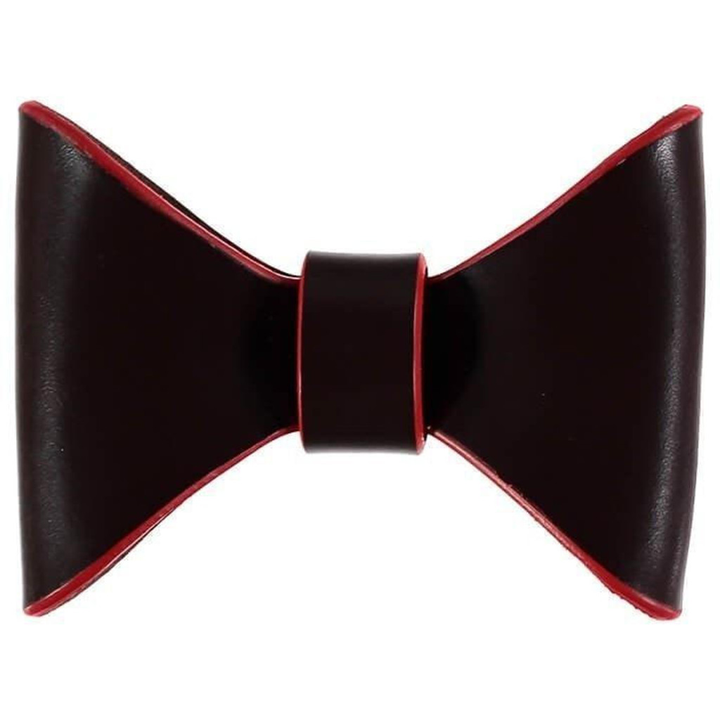 Baker & Bray Pimlico Dog Bow Tie by Baker & Bray - Chocolate/Red   Pets Own Us