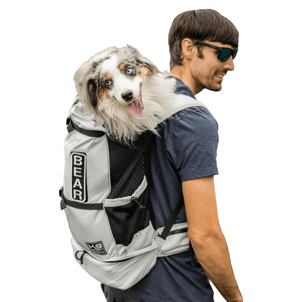  K9 Sports Sack | Knavigate Dog Backpack Carrier | 5 Sizes | Lunar Rock Grey   Pets Own Us