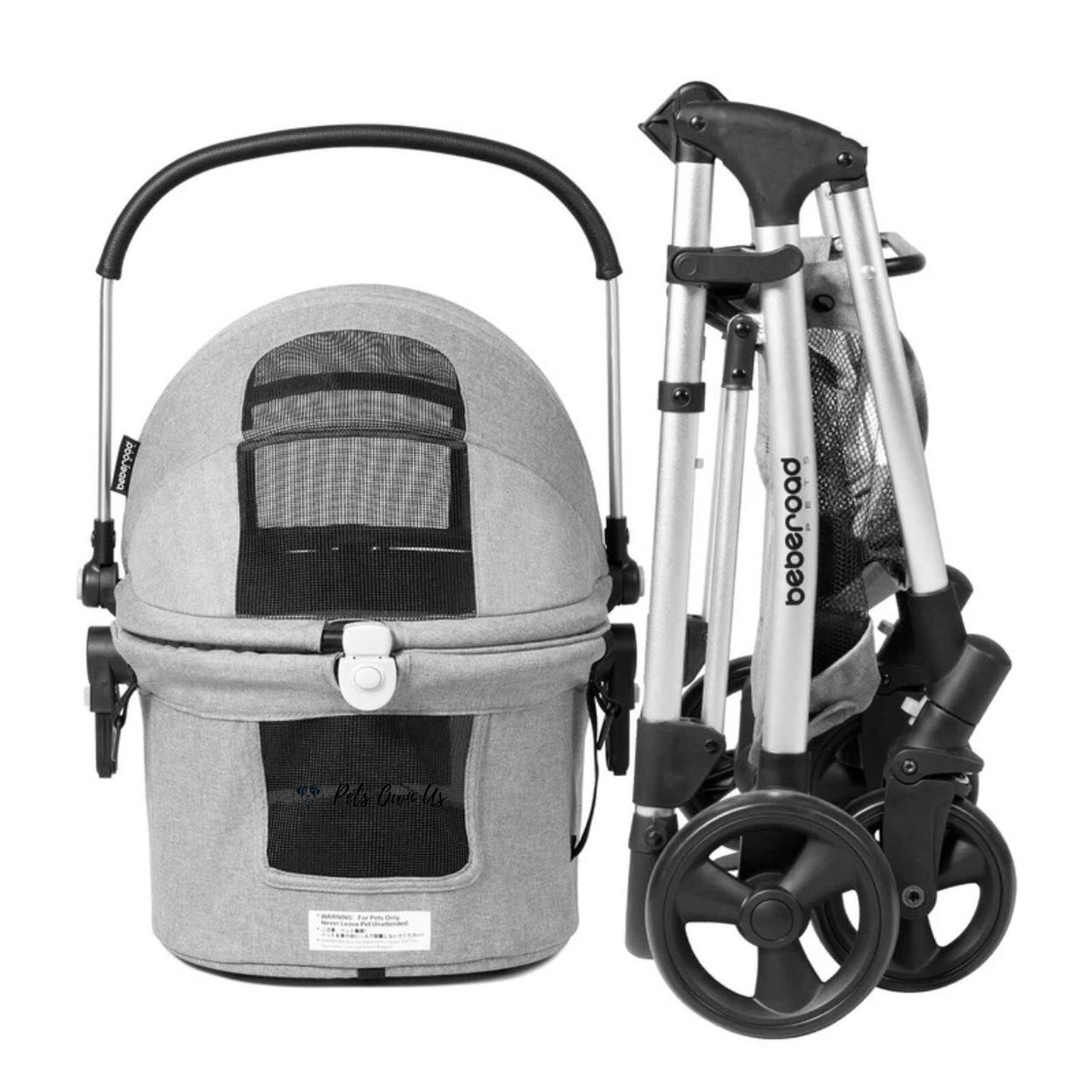 Beberoad R5 PLUS 3-in-1 Pet Stroller Travel System, Free UK