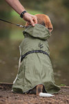 Rukka Pets | Streamy Eco Dog Raincoat | Olive   Pets Own Us