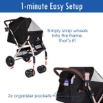 HPZ Pet Rover HPZ PET ROVER X-Large Extra-Long Premium Dog Stroller  WS334XL Pets Own Us