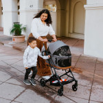 Wonderfold WonderFold P2 | 3-in-1 Pet Stroller Travel System | Glacier Grey  P2-GRY Pets Own Us