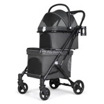  Beberoad Double Pet Stroller & Travel System | T1 | Black  T1-BLK Pets Own Us