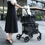  Beberoad Double Pet Stroller & Travel System | T1 | Black  T1-BLK Pets Own Us