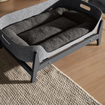 Pup & Kit Petnest Dog Bed & Raised Stand - Slate Grey  SKU BD-PNRS-01C Pets Own Us