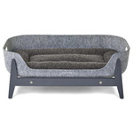 Pup & Kit Petnest Dog Bed & Raised Stand - Slate Grey  SKU BD-PNRS-01C Pets Own Us