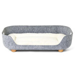 Pup & Kit Petnest Dog Bed & Raised Stand - Slate Grey  SKU BD-PNRS-01C Pets Own Us