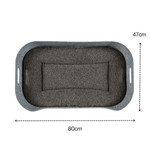 Pup & Kit Petnest Dog Bed & Raised Stand - Slate Grey  SKU BD-PNRS-01C Pets Own Us
