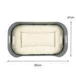 Pup & Kit Petnest Dog Bed & Raised Stand - Slate Grey  SKU BD-PNRS-01C Pets Own Us