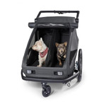  Croozer Yuuna Moonlight Black 2 – Premium Modular Bike Trailer & Dog Stroller (2025 Model)  121001124 Pets Own Us
