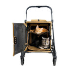  Ibiyaya BigBuddy 2-in-1 Pet Stroller & Soft Crate | Collapsible Wagon for Medium to Large Dogs & Cats | Camel  FS2480-C Pets Own Us
