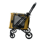  Ibiyaya BigBuddy 2-in-1 Pet Stroller & Soft Crate | Collapsible Wagon for Medium to Large Dogs & Cats | Camel  FS2480-C Pets Own Us