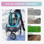  Petique Trailblazer Pet Jogger | The Ultimate Pet Stroller, Bike Trailer & Jogger | Neptune  JG03510005 Pets Own Us