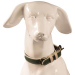 Baker & Bray Paris Croc Dog Collar by Baker & Bray - Green/Stone   Pets Own Us