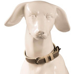 Baker & Bray Paris Croc Dog Collar by Baker & Bray - Grey/Stone   Pets Own Us