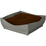 Pet Interiors Orthopedic Pet Bed By Pet Interiors - Grey Felt Bowl   Pets Own Us