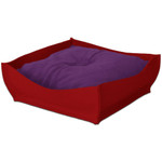 Pet Interiors Orthopedic Pet Bed By Pet Interiors - Red Felt Bowl   Pets Own Us