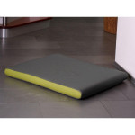 Pet Interiors Memory Foam Dog Mattress in Grey Faux Leather   Pets Own Us