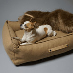 Labbvenn MØVIK Luxury High Side Dog Bed by Labbvenn in Biscuit   Pets Own Us