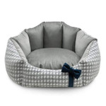 Oh Charlie Luxury Glamour Pet Bed by Oh Charlie - Grey   Pets Own Us