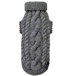 Oh Charlie Knitted Sweater LUXURY Precius by Oh Charlie - Grey   Pets Own Us