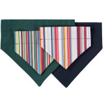  Baker & Bray | Striped Dog Bandana | Navy   Pets Own Us