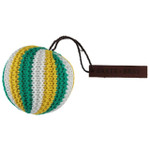  Baker & Bray | Knitted Ball Dog Squeaky Toy | Green/Yellow   Pets Own Us