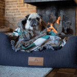 Baker & Bray®️ Luxury Eco Friendly Orthopaedic Dog Bed Designed by Vets - Navy   Pets Own Us