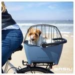  Basil® Buddy Bicycle Dog & Cat Basket Carrier | MIK Adapter System | Blue  BAS20017 Pets Own Us