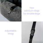  Julibee's Plush Luxury Dog Car Seat | Lavender  JUB-PL-L Pets Own Us