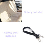  Julibee's X-Large Dog Car Seat Bolster | Safety belt included | Black  JUB-XLB-BL Pets Own Us