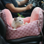  Julibee's Tartan Pet Car Seat | Pinky Heart  JUB-TAR-P Pets Own Us